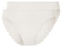 esmara 2 dames slips (Wit, S (36/38))