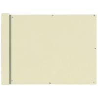 VidaXL Balkonscherm oxfordtextiel 90x600 cm crème