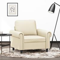 Fauteuil 60 cm kunstleer crmekleurig