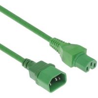 ACT Netsnoer C14 - C15 groen 0,6 m