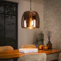 LifestyleFurn Hanglamp 'Rift' Koper glas, 35cm