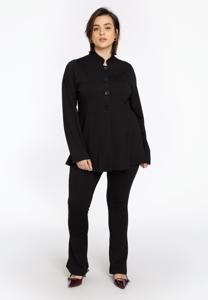 Yoek Pantalon kick flare VERO | Zwart | Maat 38/40