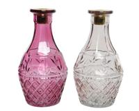 Kandelaar glas dia10-H18.5cm assorted Decoris - Decoris