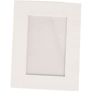 1x Witte kartonnen fotolijsten/fotolijstjes 16,6 x 21,6 cm DIY hobby/knutselmateriaal