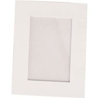 1x Witte kartonnen fotolijsten/fotolijstjes 16,6 x 21,6 cm DIY hobby/knutselmateriaal