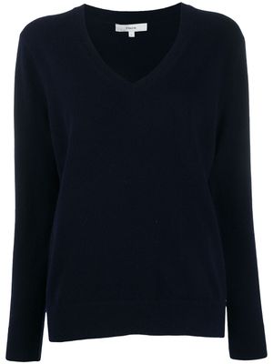 Vince pull à col v - Bleu