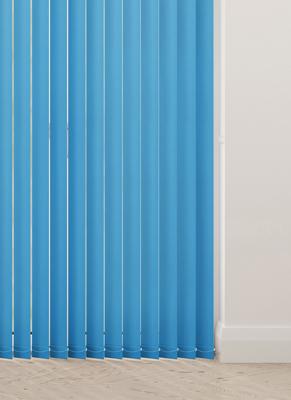 Verticale lamellen - Unicolour fel blauw