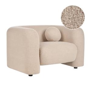 Beliani - LEIREN - Fauteuil - Beige - Bouclé