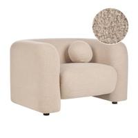 Beliani - LEIREN - Fauteuil - Beige - Bouclé