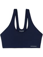 Sporty & Rich brassière de sport à logo imprimé - Bleu - thumbnail