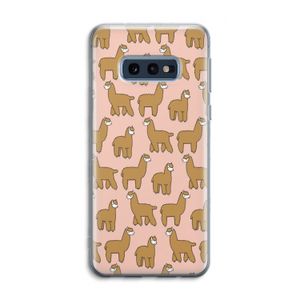 Alpacas: Samsung Galaxy S10e Transparant Hoesje