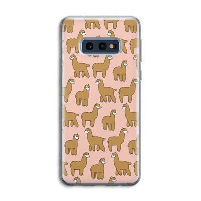Alpacas: Samsung Galaxy S10e Transparant Hoesje