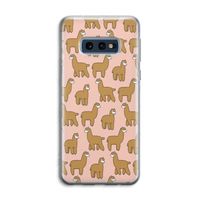 Alpacas: Samsung Galaxy S10e Transparant Hoesje
