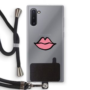 Kusje: Samsung Galaxy Note 10 Transparant Hoesje met koord