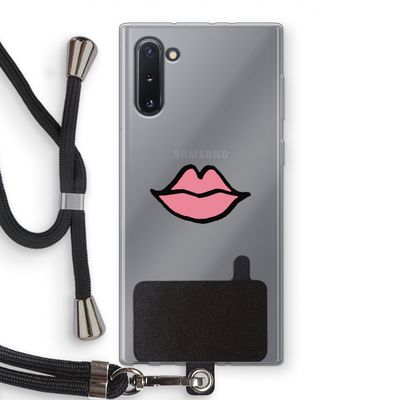 Kusje: Samsung Galaxy Note 10 Transparant Hoesje met koord