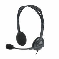 Hoofdtelefoon met Hoofdband Logitech 981-000593 Zwart Grijs - thumbnail