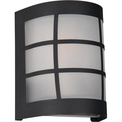 LED Wandlamp - Trion Vynor - 1 Lichtpunt tot 25 Watt - E27-fitting - IP44 - Mat Zwart - Roestvaststaal