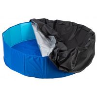 Zwembad met afdekhoes voor de hond 30cm hoog L 120 cm Zwembad met afdekhoes voor de hond 30cm hoog L 120 cm