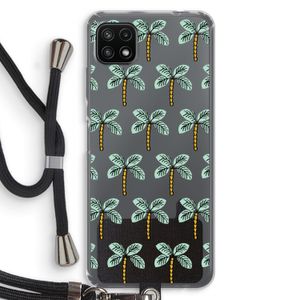 Paradise: Samsung Galaxy A22 5G Transparant Hoesje met koord