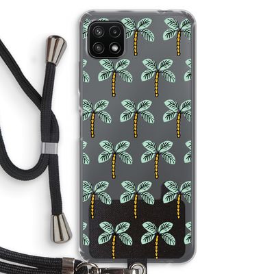 Paradise: Samsung Galaxy A22 5G Transparant Hoesje met koord