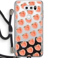 Just peachy: LG V30 Transparant Hoesje met koord