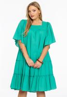 Yoek Jurk met volants SOFT | Groen | Maat 58/60 Yoek Jurk met volants SOFT | Groen | Maat 58/60