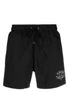 AMIRI short de bain à logo imprimé - Noir