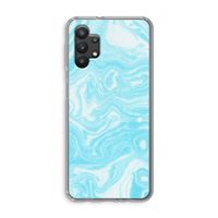 Waterverf blauw: Samsung Galaxy A32 5G Transparant Hoesje