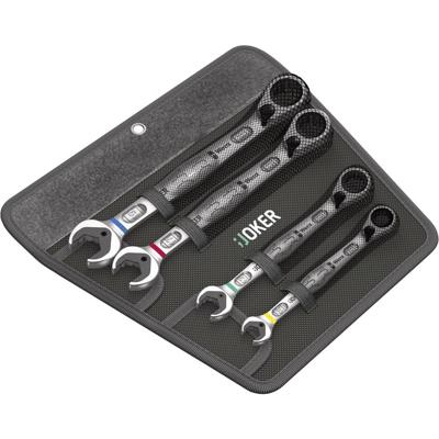 Wera 05020090001 Joker Switch Steek-ringsleutelratelset 4-delig Sleutelbreedte (metrisch) 10 - 19 mm