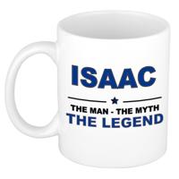 Isaac cadeau mok - man myth legend - naam koffiemok - 300 ml - collega - vaderdag