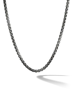 David Yurman collier à maille vénitienne en argent sterling (4,8 mm) - Noir