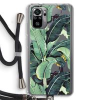 Bananenbladeren: Xiaomi Redmi Note 10S Transparant Hoesje met koord