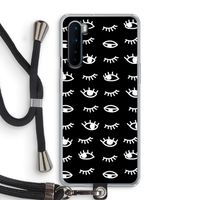 Eye pattern #3: OnePlus Nord Transparant Hoesje met koord