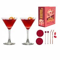Cosmopolitan Cocktail Giftset - 10-delig - luxe cadeauset - martini glazen - vaderdag / moederdag