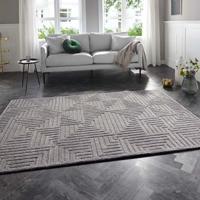 Vloerkleed Manipu - Grijs maat: 230x160cm - materiaal: Polypropyleen - Dekbed-Discounter.nl