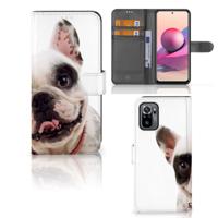 Xiaomi Redmi Note 10S | 10 4G | Poco M5s | Telefoonhoesje | Met pasjeshouder | Franse Bulldog
