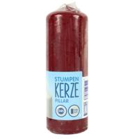 Stompkaars rood 6 x 17 cm | 12 stuks