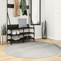 Vloerkleed IZA laagpolig Scandinavisch Ø 160 cm grijs