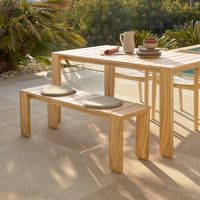 Kave Home Tuinbank 'Victoire' Teakhout, 135cm