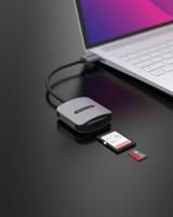 Sitecom MD-1007 geheugenkaartlezer USB 2.0 Zwart, Grijs - thumbnail