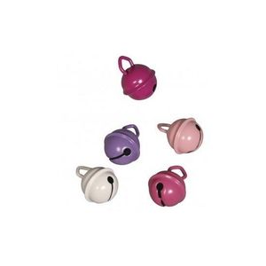 10x Metalen klokjes roze mix 15 mm   -