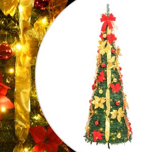 Kunstkerstboom pop-up 150 LED's 180 cm groen