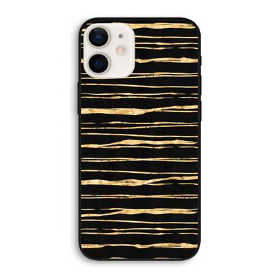 Gouden strepen: iPhone 12 Biologisch afbreekbaar hoesje