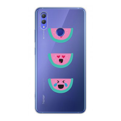 Smiley watermeloen: Honor Note 10 Transparant Hoesje