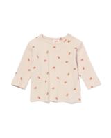 HEMA Newborn T-shirt rib beren ecru (ecru)