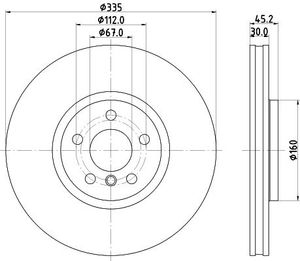 Remschijf 8DD355133111