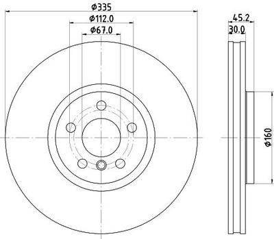 Remschijf 8DD355133111