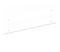Wever & Ducre - Strex Track Profile Susp Indirect Light 3000K 400..2000mm
