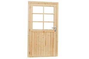 Glasdeur 6-ruits 112x201 cm - Blank- - Hout- Woodvision
