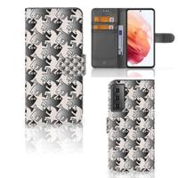 Samsung Galaxy S21 | Telefoonhoesje | Met pasjeshouder | Salamander Grey